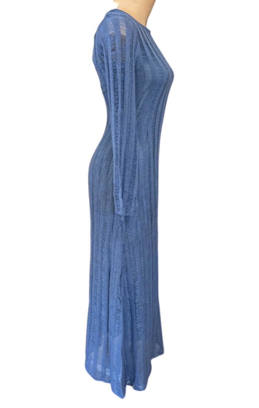 Vaycay Knit dress - Blue