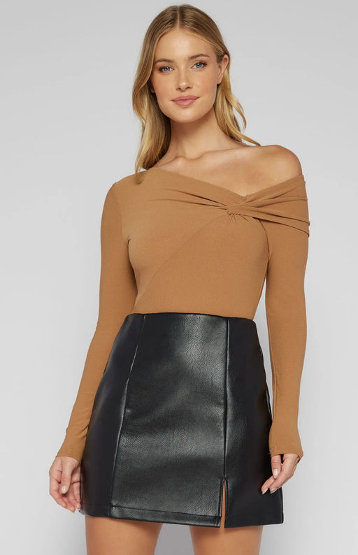 Off Shoulder bodysuit - Tan
