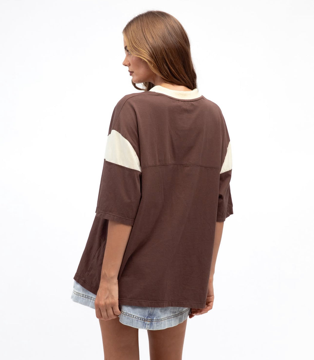 Print Tee - Costa Rico Cheetah Chocolate