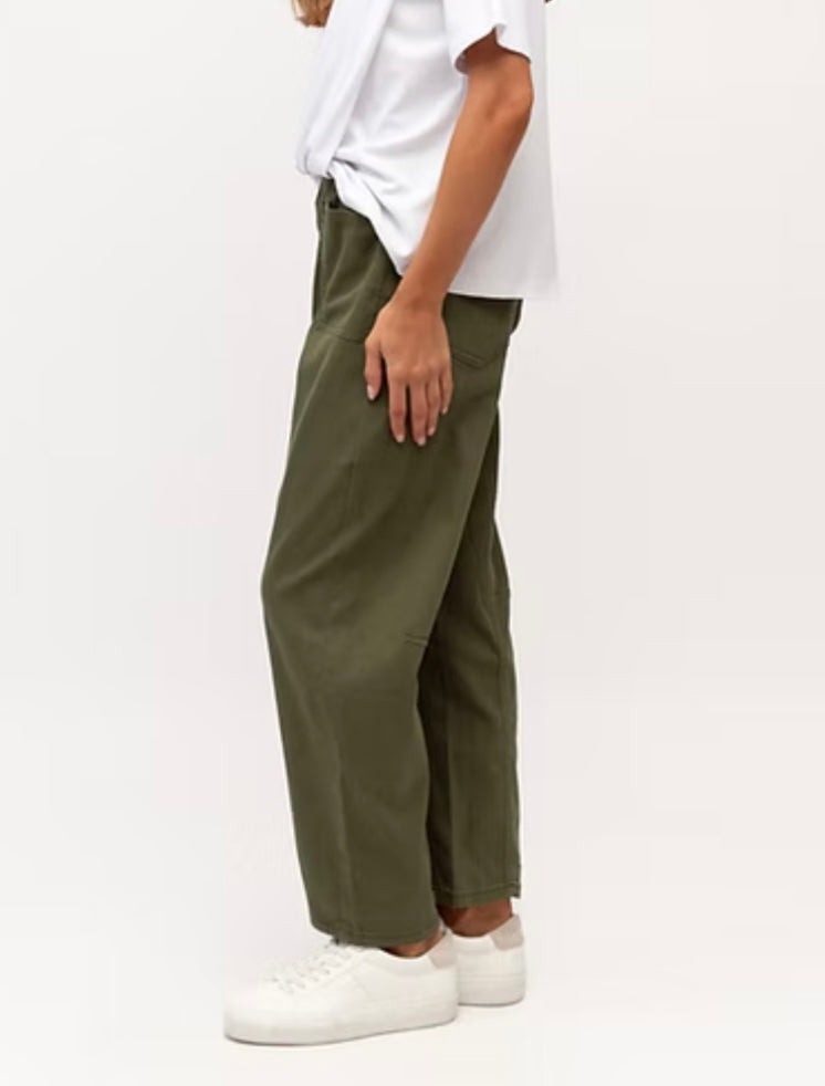 Barrel leg Jeans - Khaki