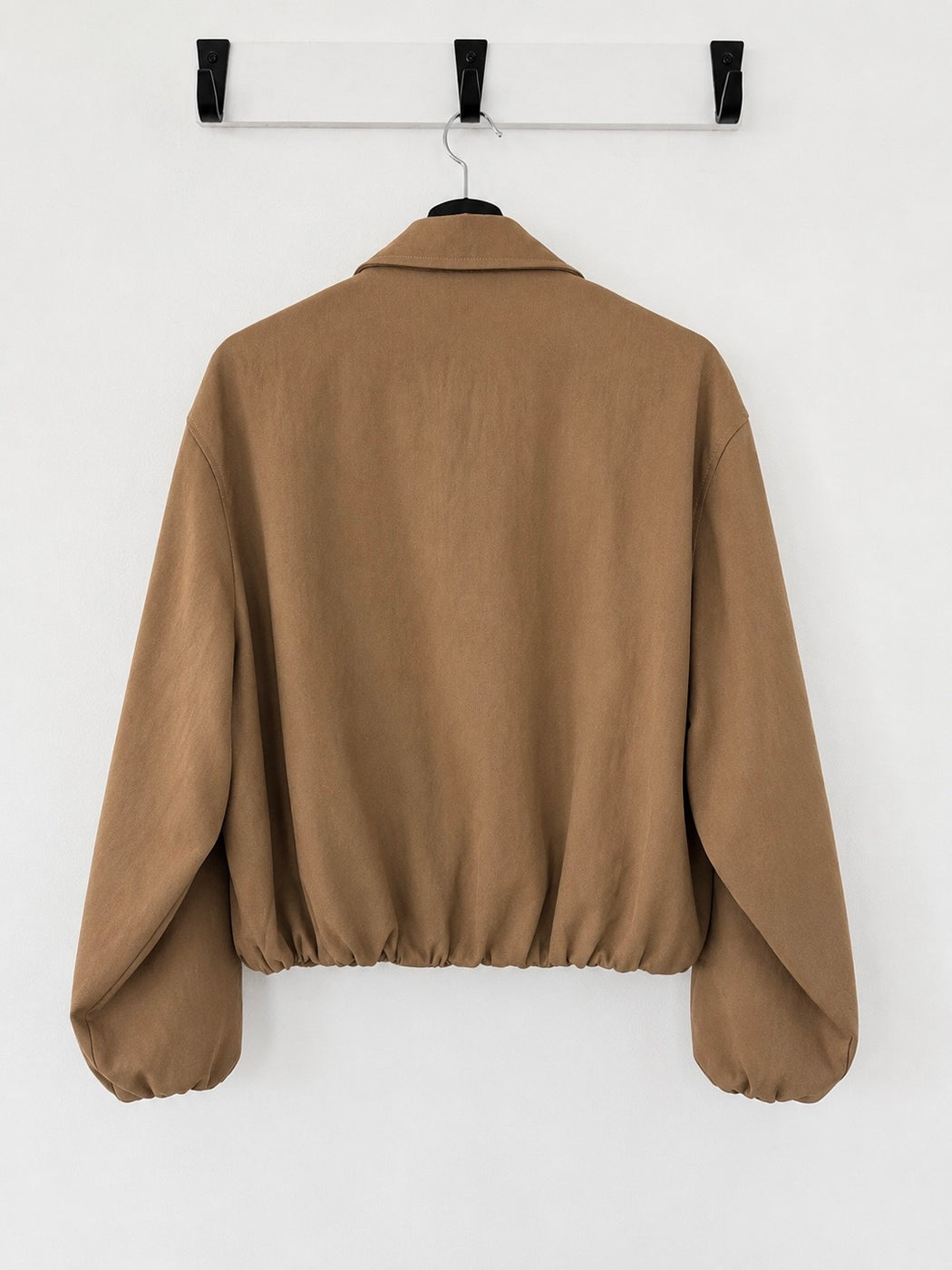 Crop Zip Jacket - Tan