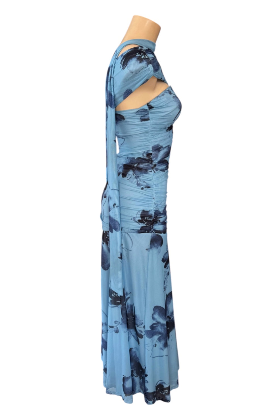 Willow Maxi Dress - Blue floral
