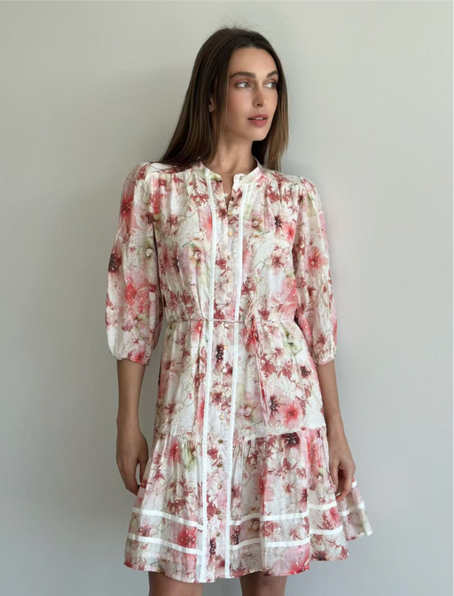 Floral Mini Dress - Pink multi