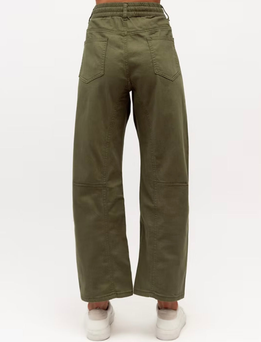 Barrel leg Jeans - Khaki