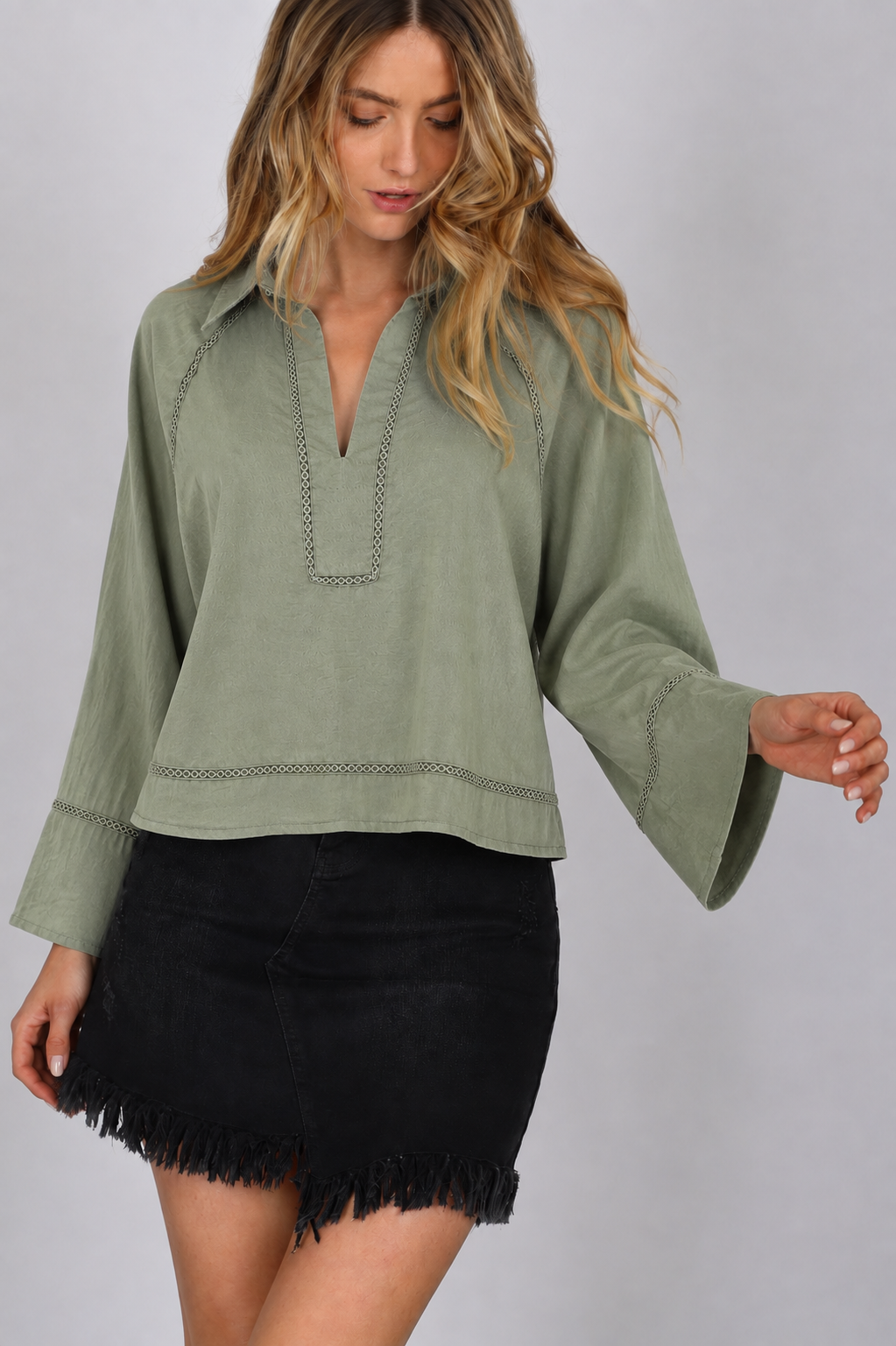 Boho shirt - Khaki
