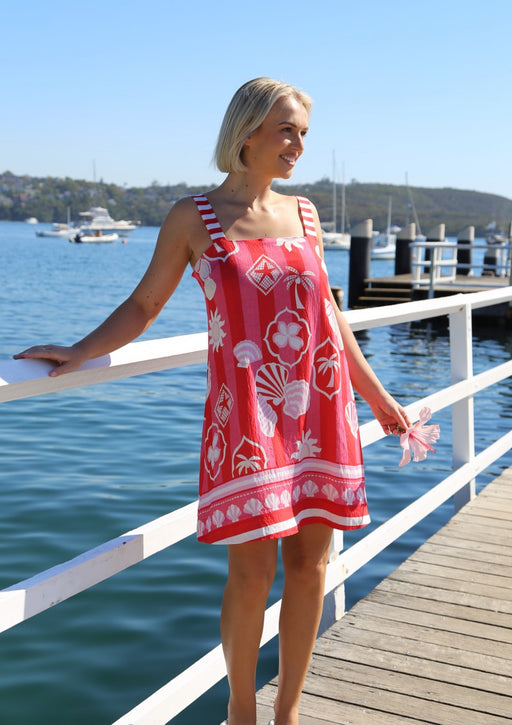 Candy Dress - Red and Pink shells