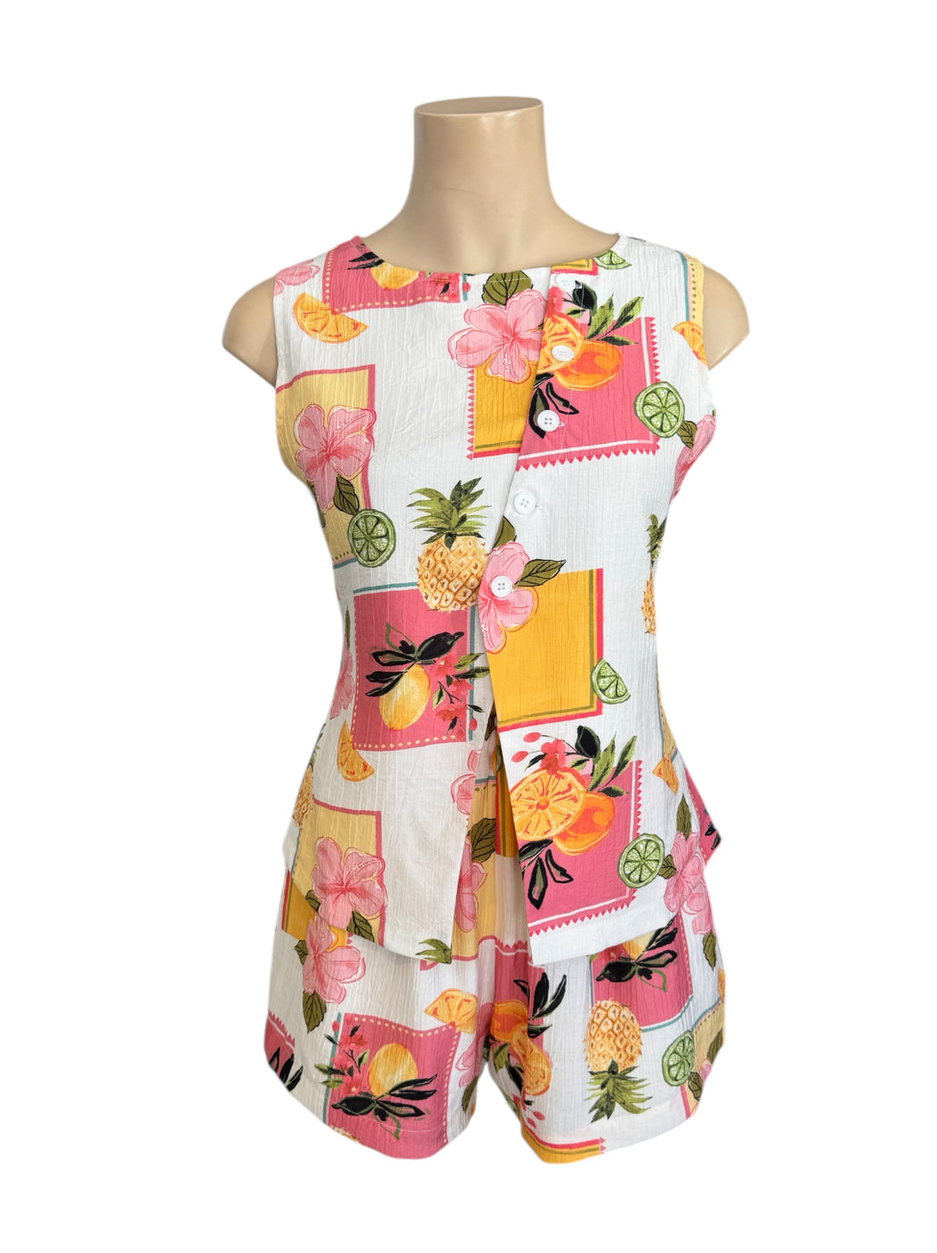 Vest top Set - Floral & Fruit