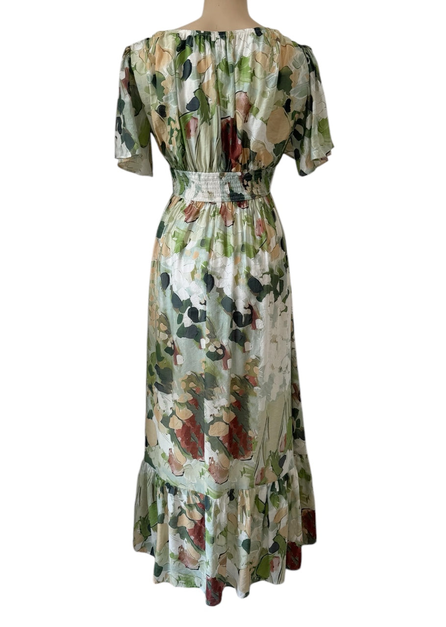 Eden Maxi Dress - Green Multi