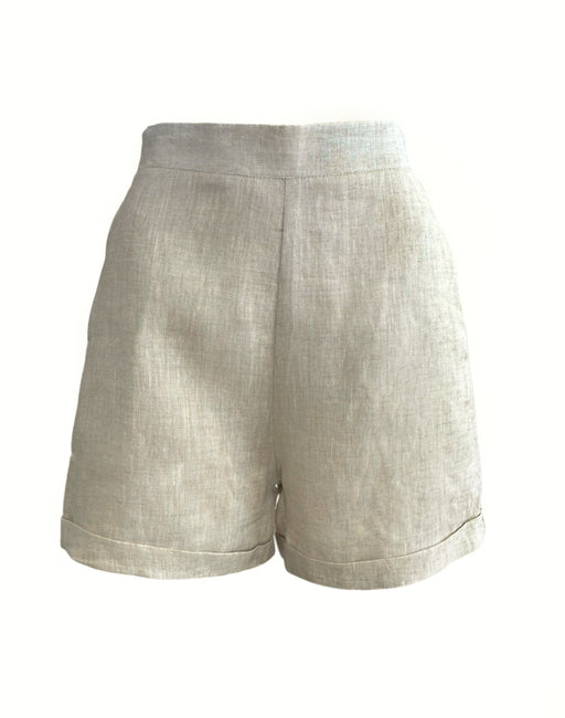 Bell 100% Linen Shorts - Natural