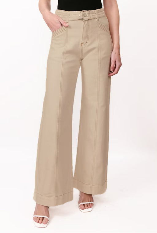 Belted Jeans - Cream