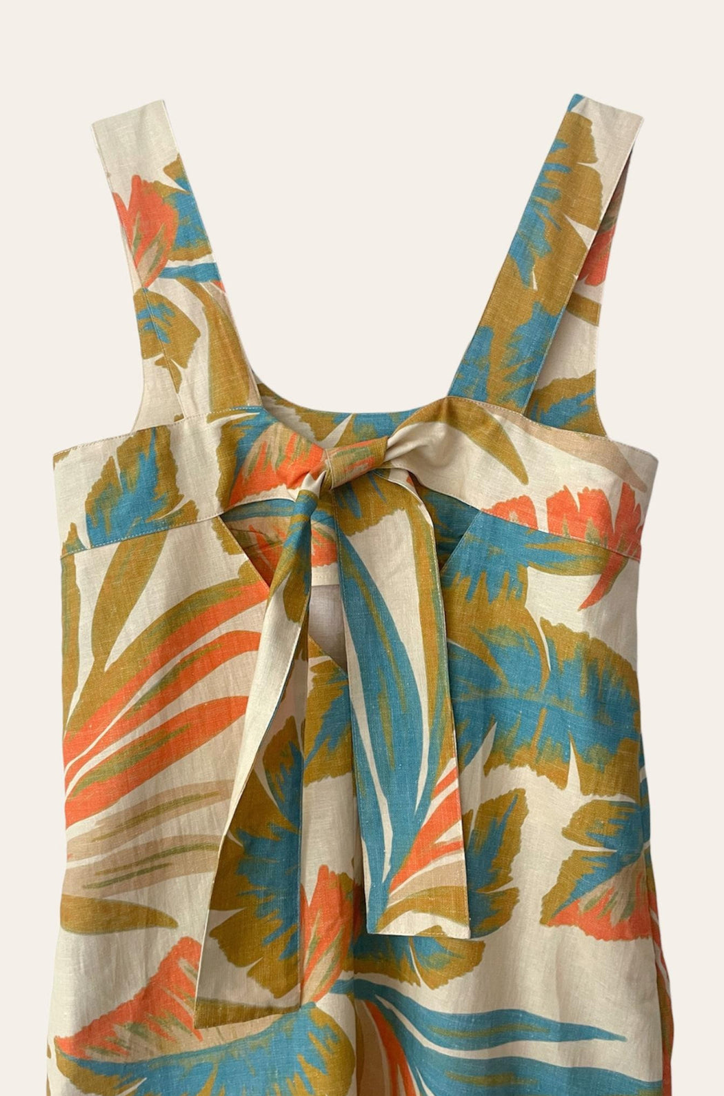 Little Lies Aurora Linen Dress - Multi print