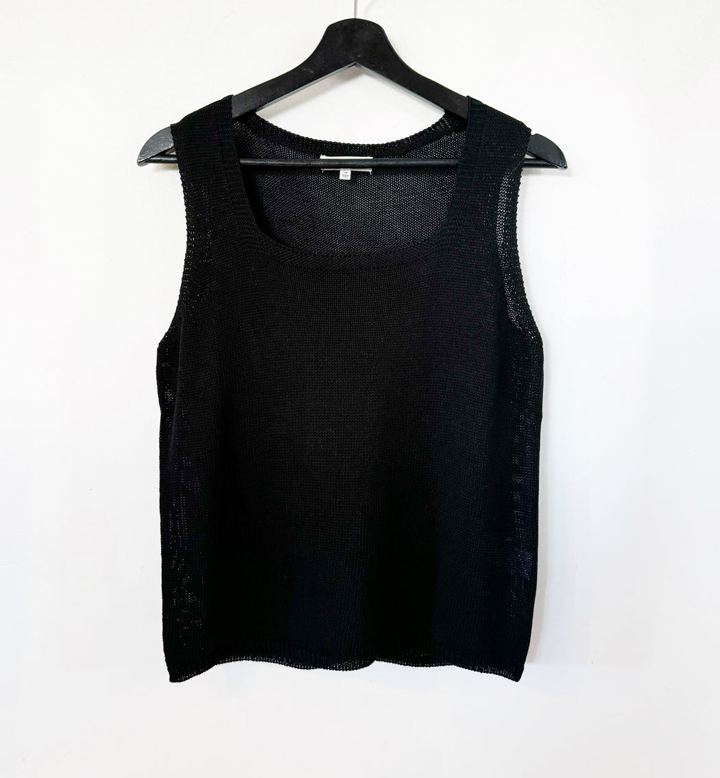 Little Lies Knit Spring Tank - New cut - Top - Black