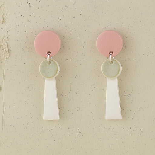 Erin Lightfoot Porcelain - Tassel- Pink and White -Small