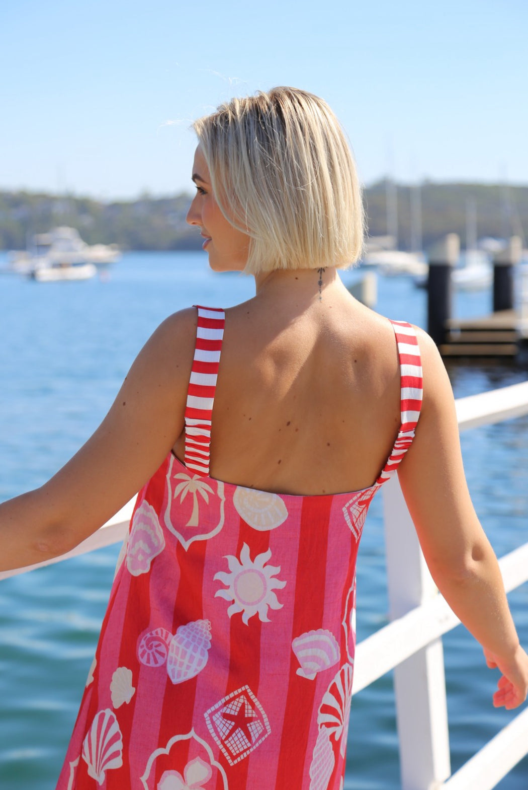 Candy Dress - Red and Pink shells