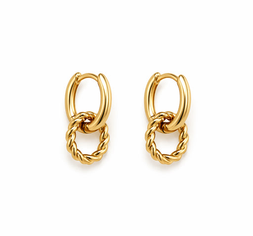 Denvi 18K Gold Plated Huggie Hoops - Small