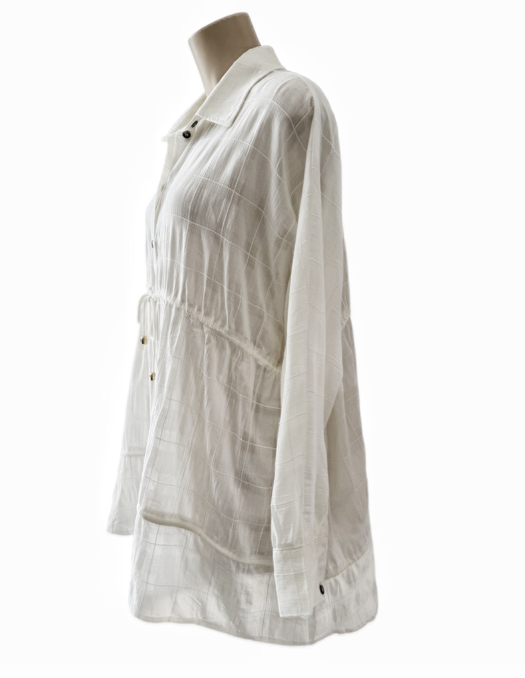 Cotton Coverall Sun Dress - Ivory