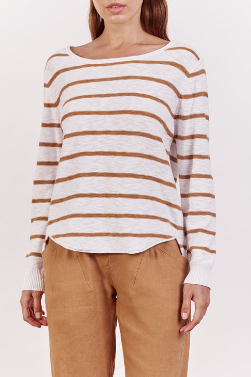Little Lies New Trans season Knit - Caramel Stripe