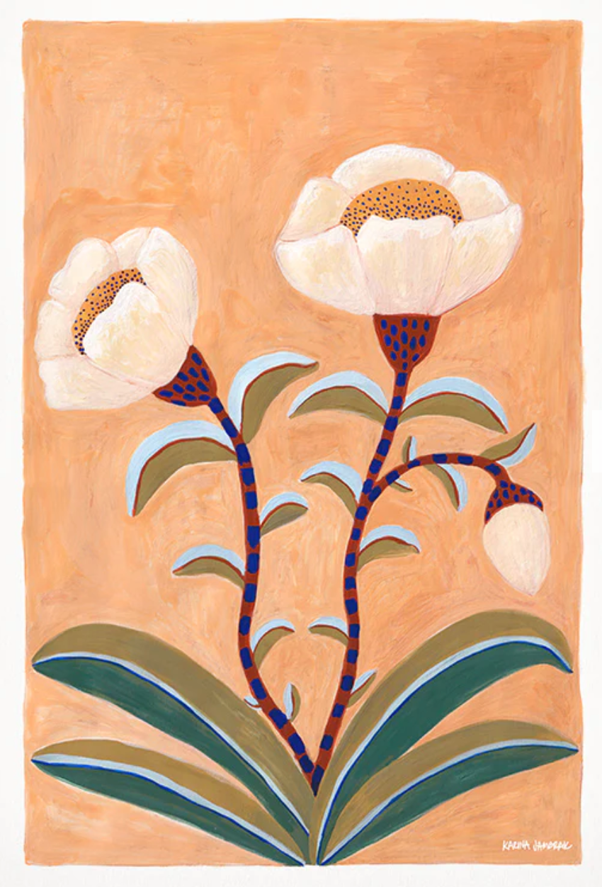 Flourish Blooms Print by Karina Jambrak
