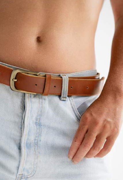 Hobo and Hatch Genuine Leather Jean Belt - Tan