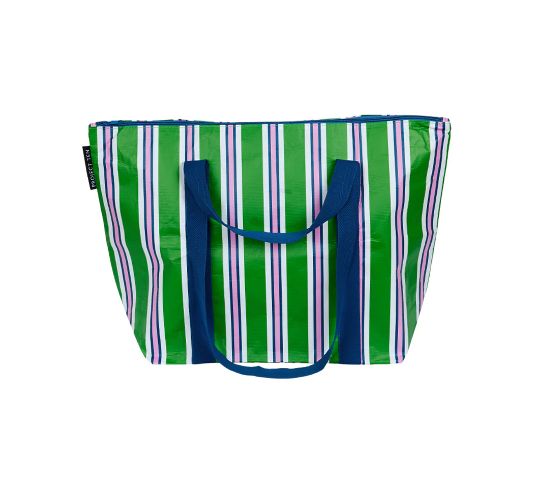Project Ten Zip Tote Bag - Cabana Stripe