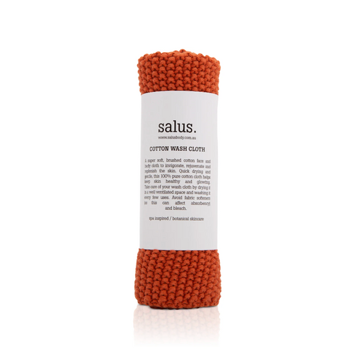 Rust Cotton Wash Cloth - by Salus