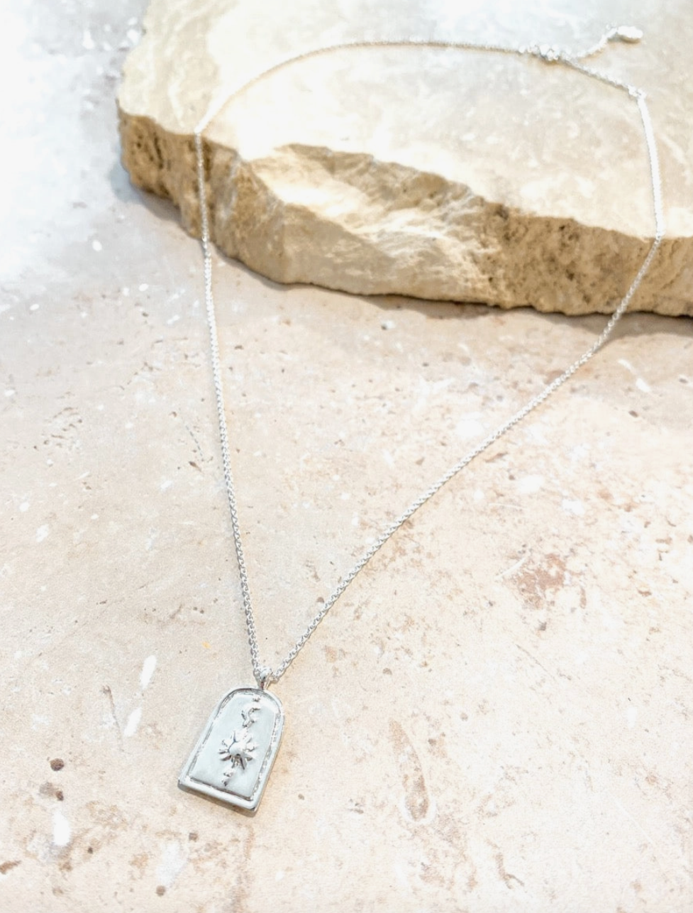 Silver Plated Arch Necklace