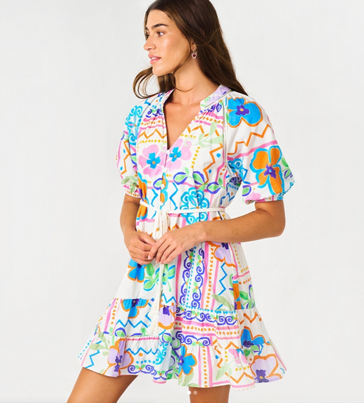 Mari Mini Dress - Multi Floral