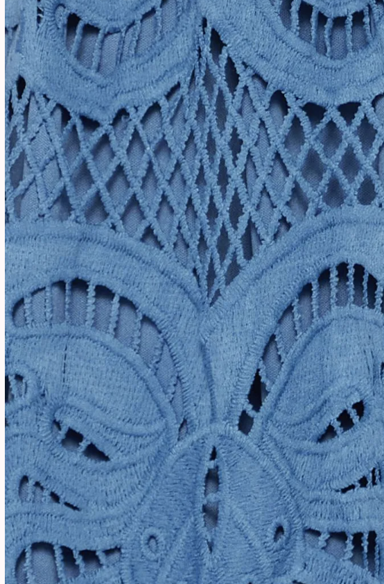 Lace Detail Dress  - Blue