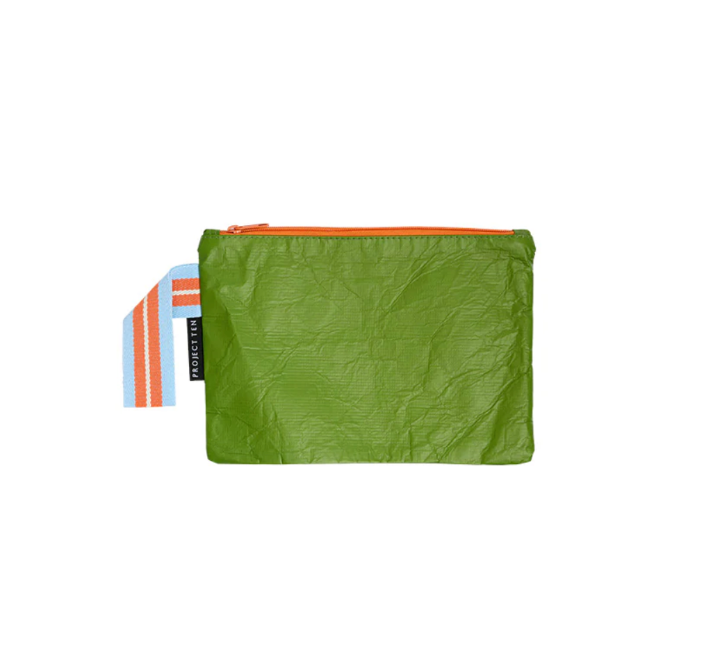 Project Ten Small Zip Pouch - Khaki