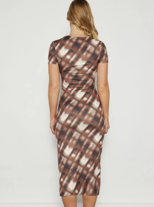 Dress - Chocolate Multi Check