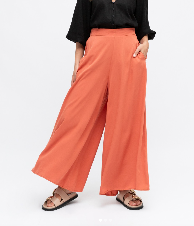 Elevate Palazzo Pants - Rust