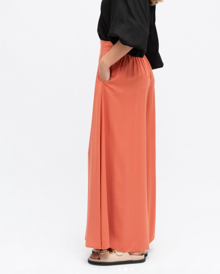 Elevate Palazzo Pants - Rust