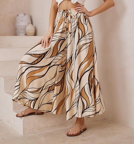 Customer Fave - Palazzo Pants - Tan and Black