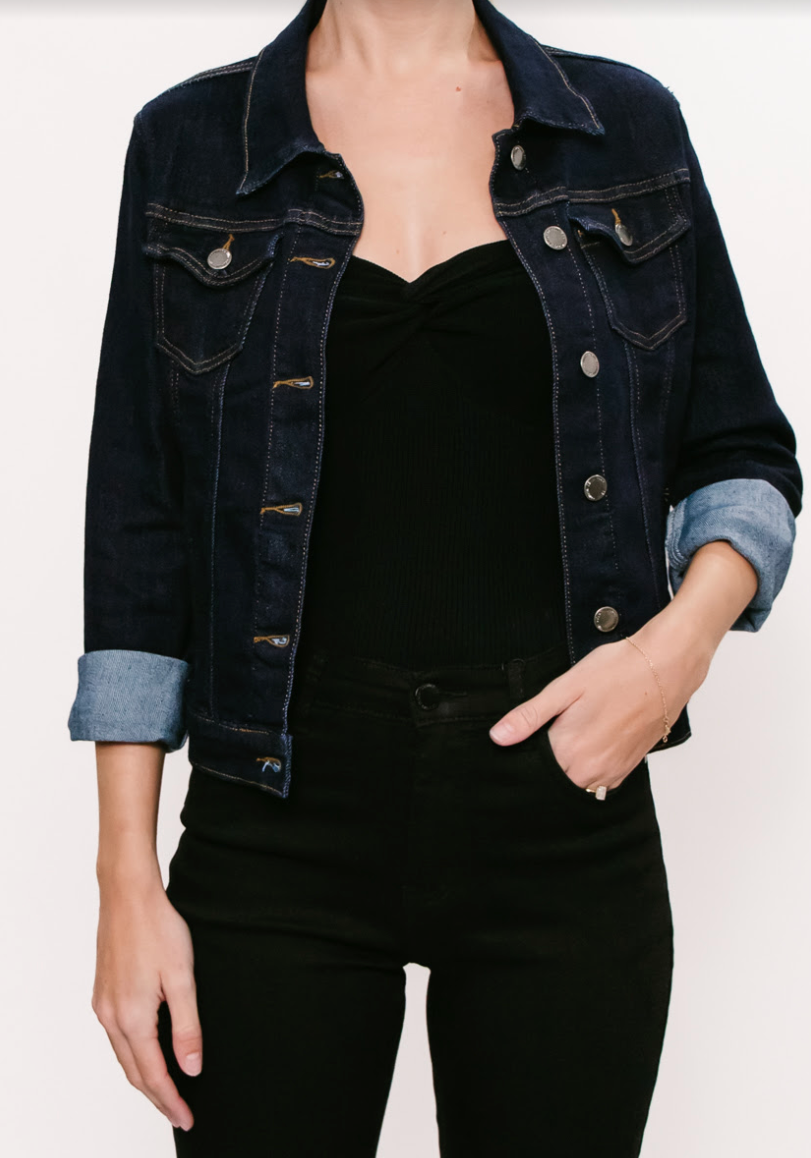 Staple Denim Jacket - Indigo Dark Denim