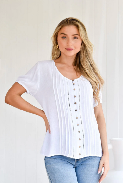 Button down Top - Ivory