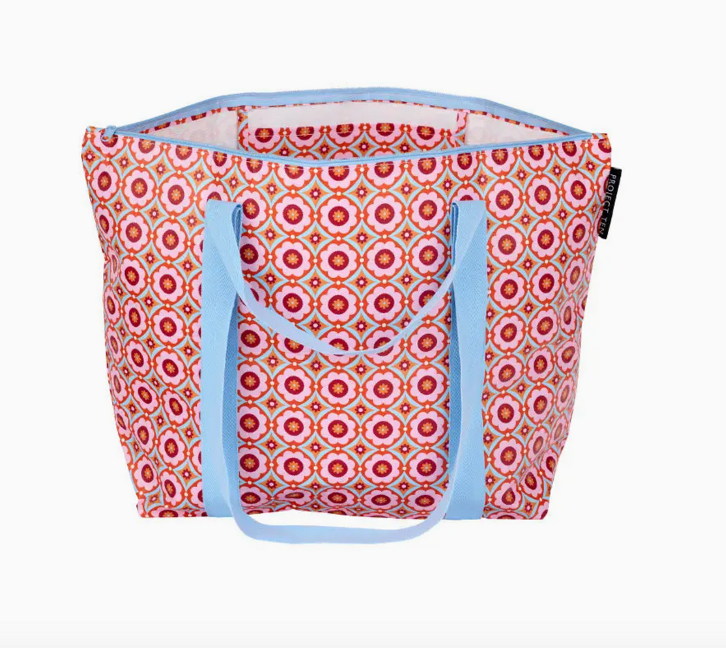 Project Ten Zip Tote Bag - Tile Print