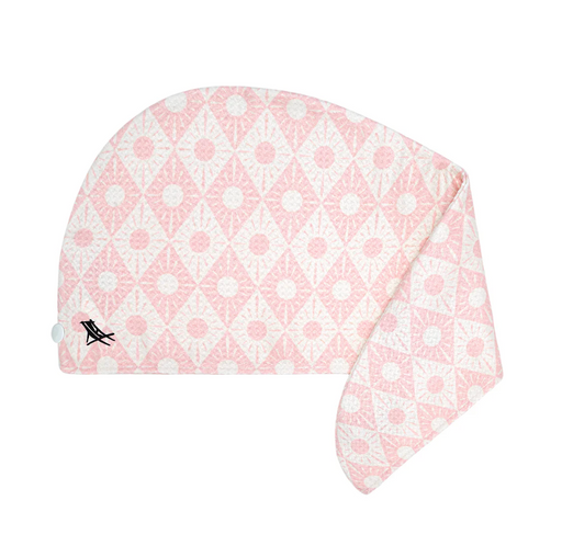 Dock & Bay Waffle Hair Towel - Pink Diamond