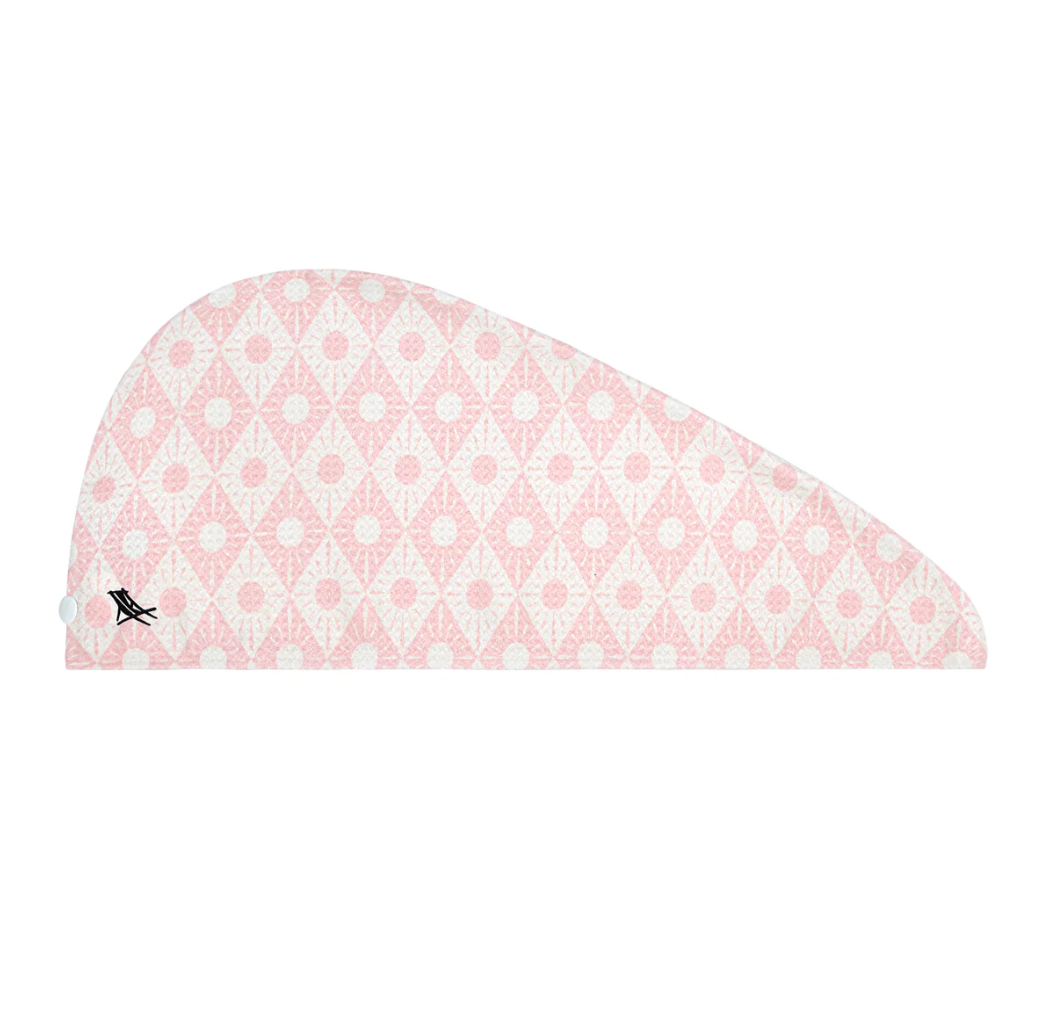 Dock & Bay Waffle Hair Towel - Pink Diamond