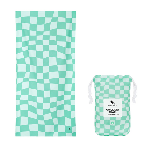 Dock & Bay 100% Recycled Towel - Check Mate
