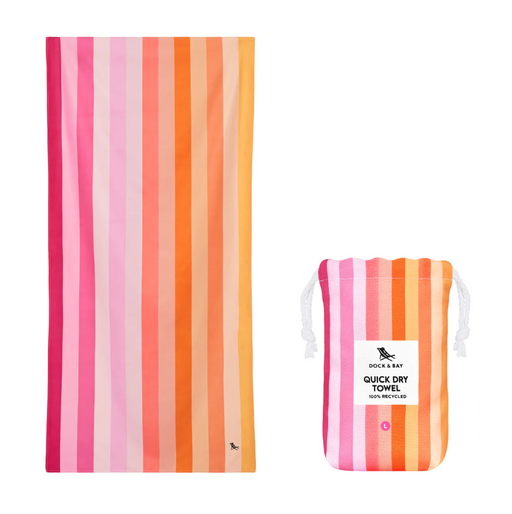 Dock & Bay 100% Recycled Towel - Miami Sorbet