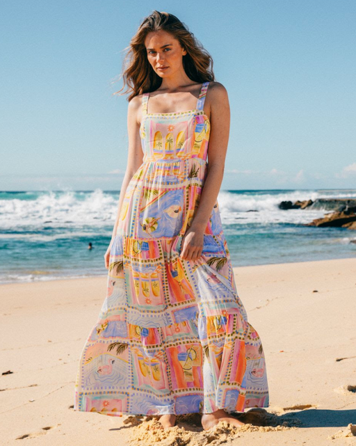 Melrose Maxi Dress  - Multi print