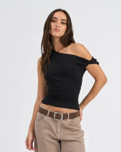 Off Shoulder Top - Black