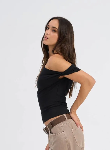 Off Shoulder Top - Black