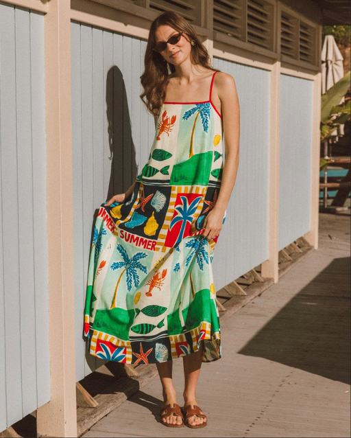 Soleil Summer Maxi Dress  - Multi
