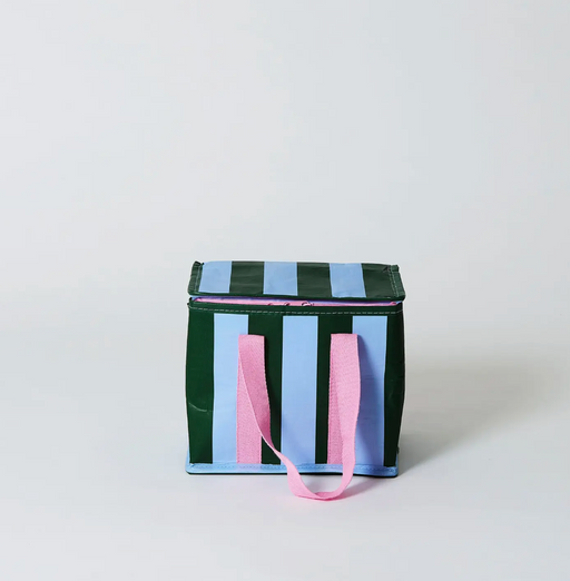 Project Ten Mini Insulated Tote - Green Blue Stripe