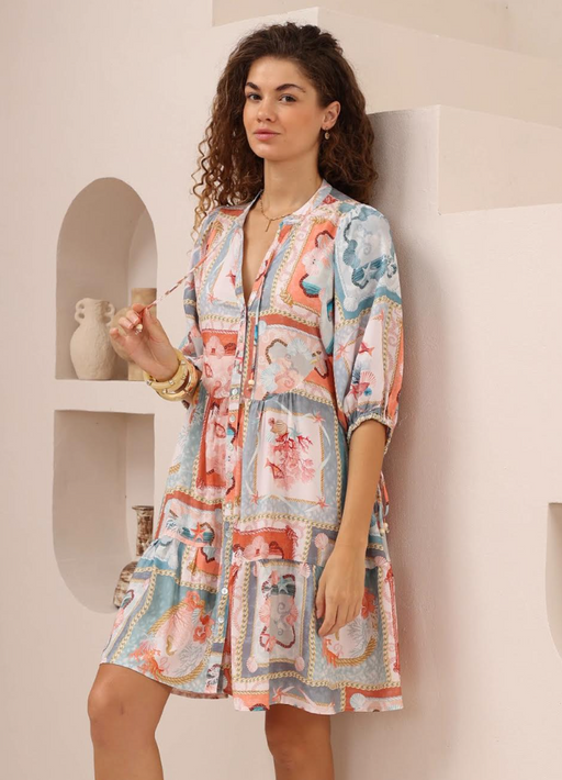Babydoll Dress - Ocean Multi