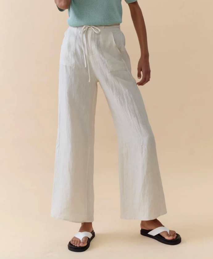 Little Lies Remy Pants - Magnolia