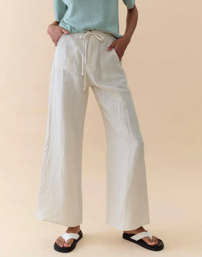 Little Lies Remy Pants - Magnolia