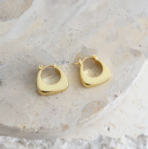 Nora 18K Gold Plated Huggie Hoops