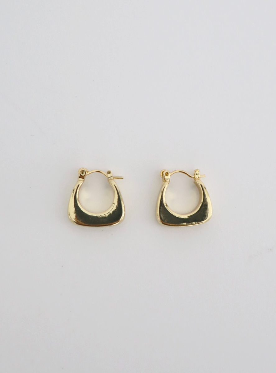 Nora 18K Gold Plated Huggie Hoops